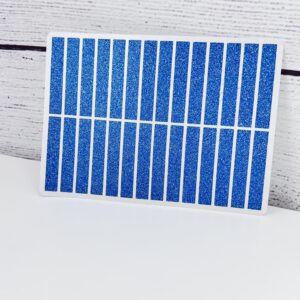 Header Sticker Sheet Glitter Blue