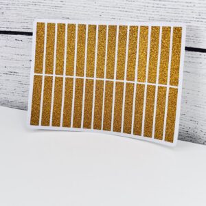 Header Sticker Sheet Glitter Champagne